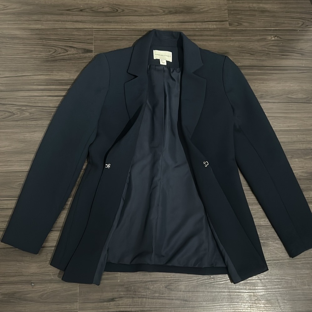 Adrienne vittadini blazer jacket dark blue size S
